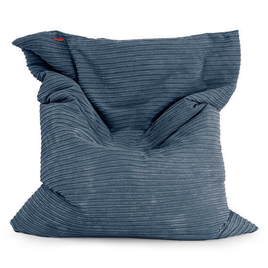 Puff Gigante Cama XL - Pana Clásica Azul marino 01