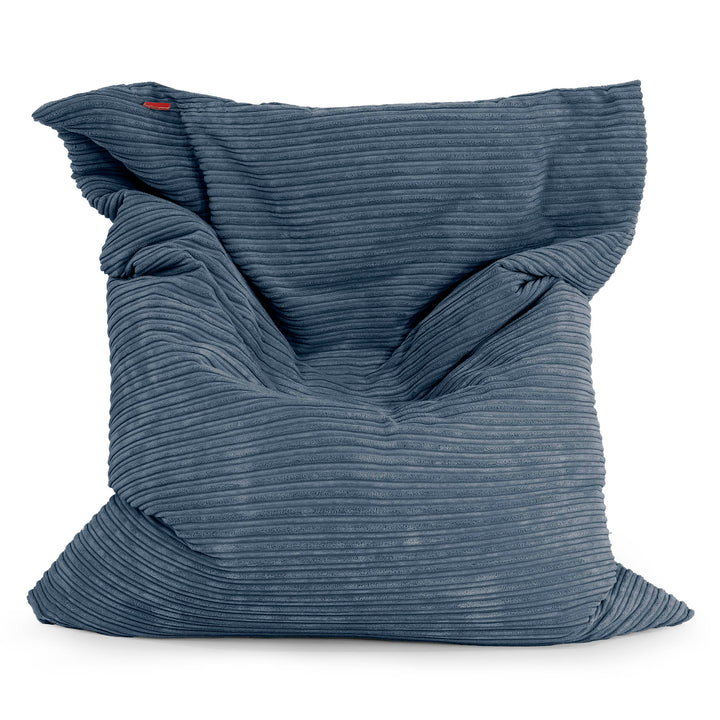 Puff Gigante Cama XL - Pana Clásica Azul marino 01