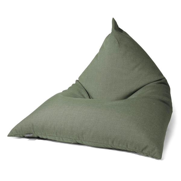 Puff Pera 'Relajarse' Exterior - Sunbrella Verde oliva 01