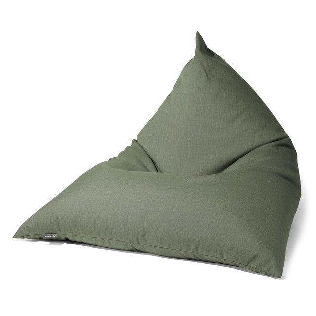 Puff Pera 'Relajarse' Exterior - Sunbrella Verde oliva 01