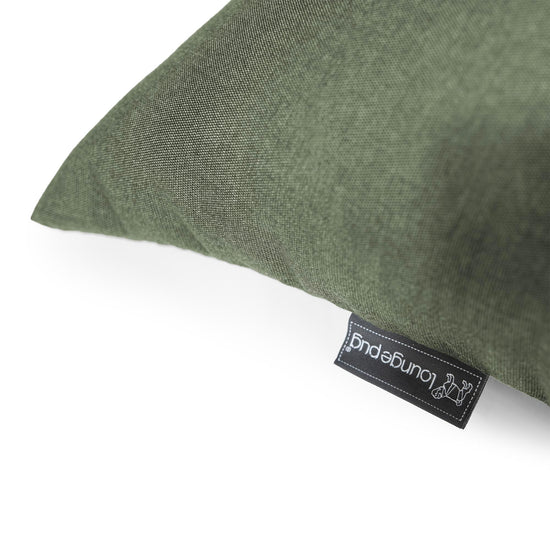 Puff Pera 'Relajarse' Exterior - Sunbrella Verde oliva 02