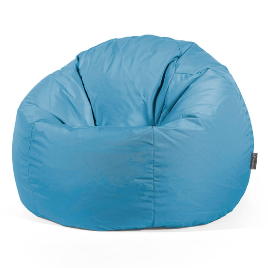 Puff Redondo - Fácil Cuidado Exterior Azul turquesa 01