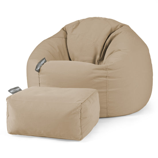 Puff Redondo - Olefin Beige 02