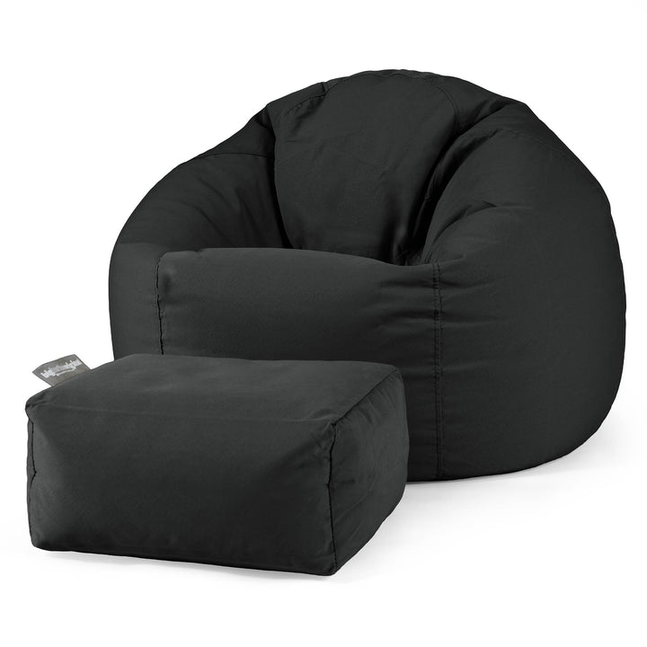 Puff Redondo - Olefin Negro 02