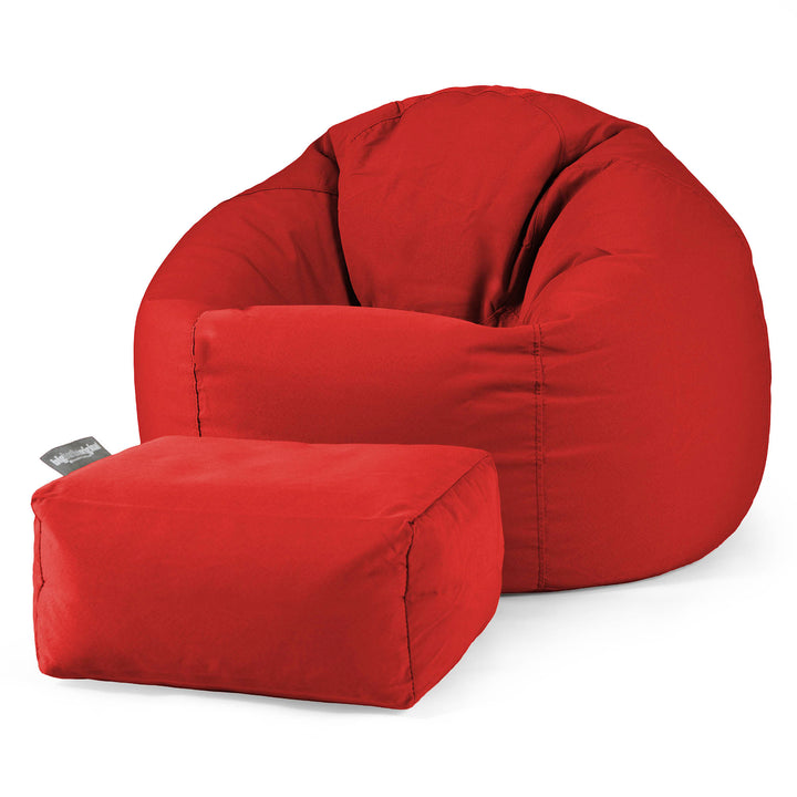 Puff Redondo - Olefin Rojo 02