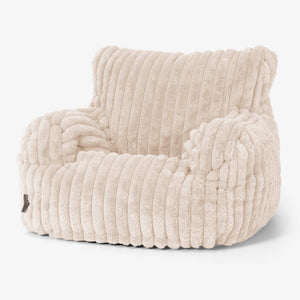 Puff Sillón Josephine - Pana de Felpa Ultra  Crema