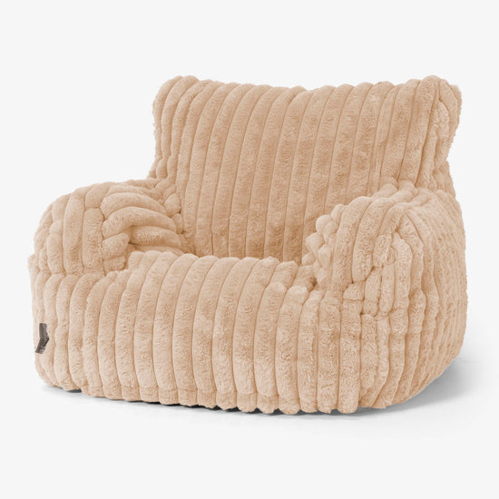 Puff Sillón Josephine - Pana de Felpa Ultra Durazno 01