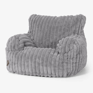 Puff Sillón Josephine - Pana de Felpa Ultra Gris