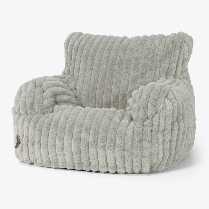Puff Sillón Josephine - Pana de Felpa Ultra Verde Salvia 01