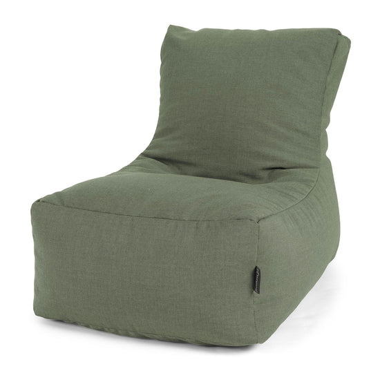 Puff Tumbona Exterior - Sunbrella Verde oliva 01
