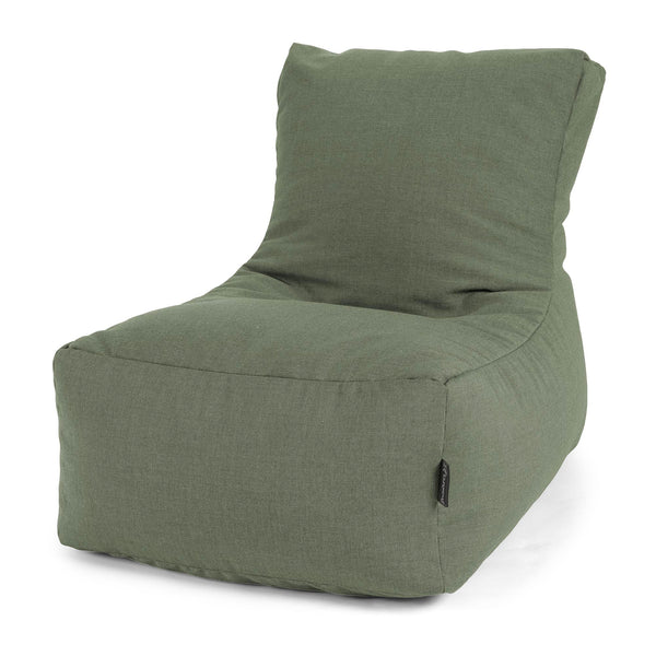 Puff Tumbona Exterior - Sunbrella Verde oliva 01