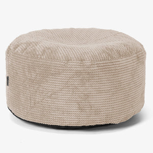 Reposapiés Gigante Redondo - Pompón  Crema