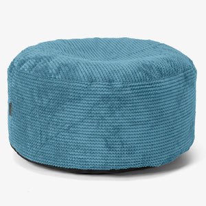 Reposapiés Gigante Redondo - Pompón  Egeo Azul