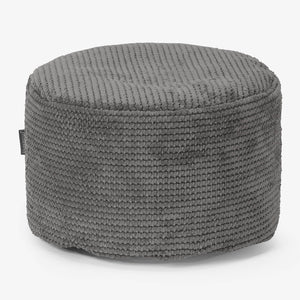 Reposapiés Redondo - Pompón Carbón Gris