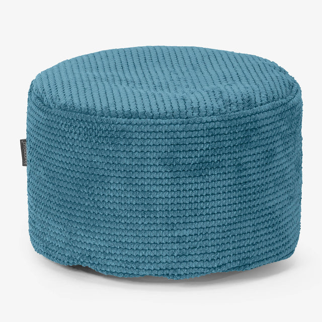 Reposapiés Redondo - Pompón Egeo Azul 01