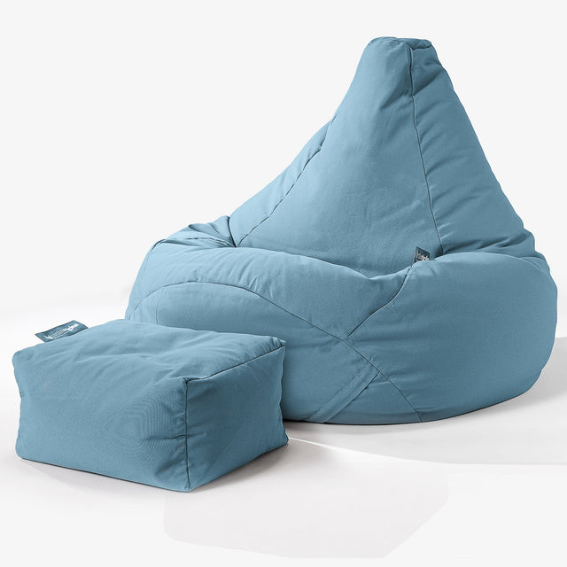 Big Bertha Original, SoleiStorm™ Ultra 2000 h+ Silla De Juego Puff, Olefin Bebé Azul
