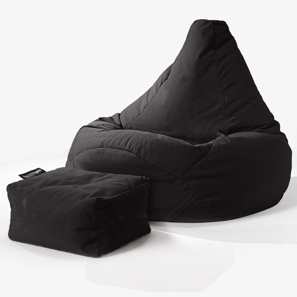 Big Bertha Original, SoleiStorm™ Ultra 2000 h+ Silla De Juego Puff, Olefin Negro
