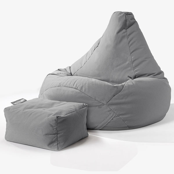 Big Bertha Original, SoleiStorm™ Ultra 2000 h+ Silla De Juego Puff, Olefin Gris Medio