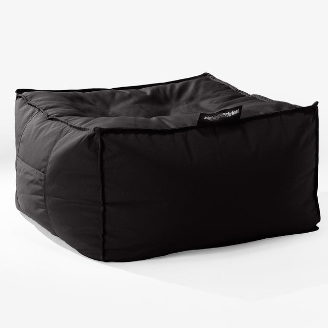 Big Bertha Original, SoleiStorm™ Ultra 2000 h+ Puf Cuadrado Grande, Olefin Negro