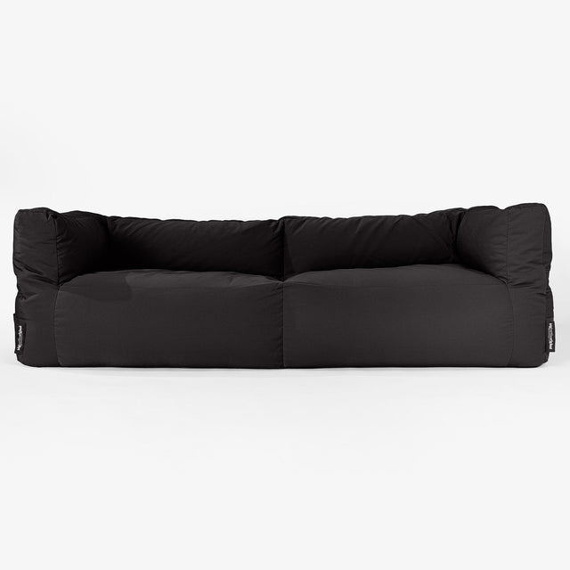 Big Bertha Original, SoleiStorm™ Ultra 2000 h+ Puf Sofá 3 plazas, Olefin Negro