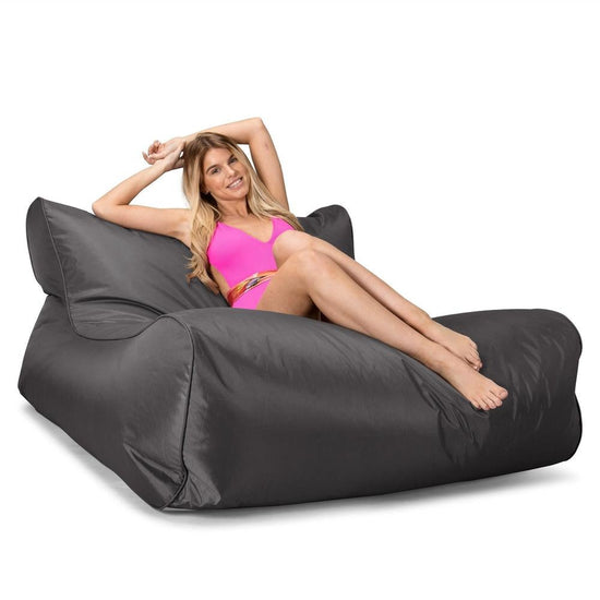 Big Bertha Original, Puf Piscina Exterior Grande, Grafito