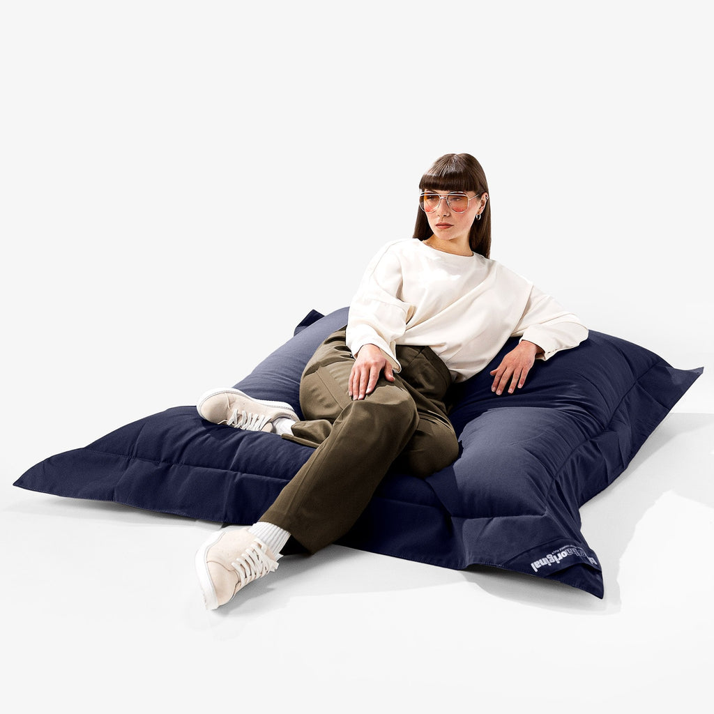 Big Bertha Original, SoleiStorm™ Ultra 2000 h+ Puff Gigante Cama XXL, Olefin Azul Marino
