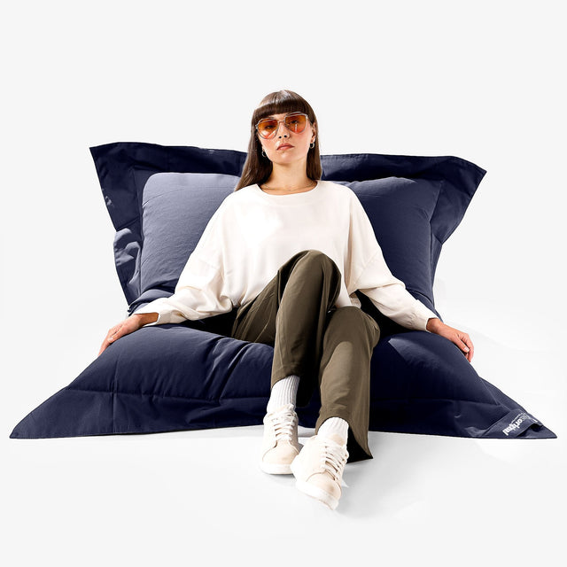 Big Bertha Original, SoleiStorm™ Ultra 2000 h+ Puff Gigante Cama XXL, Olefin Azul Marino