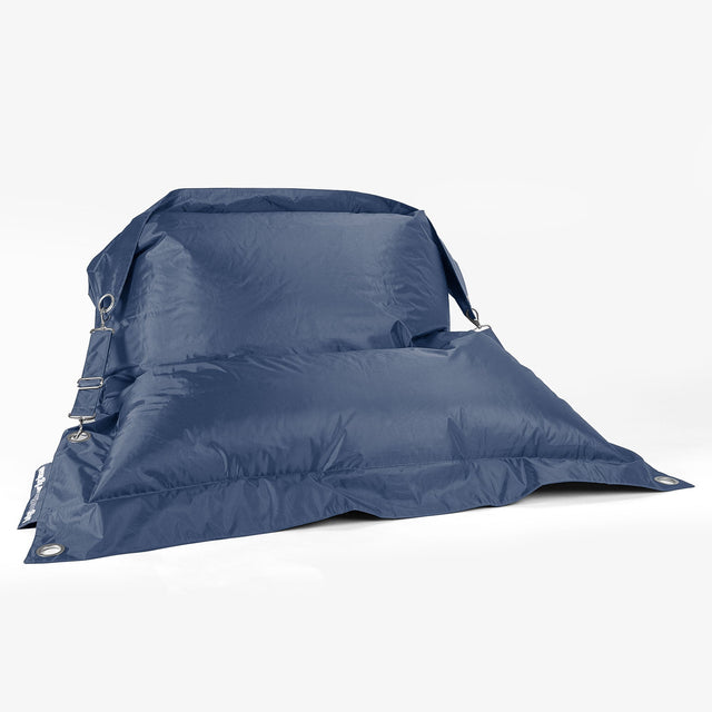 Puff Gigante Cama XXL 'Con Correas' - SmartCanvas™ Azul Marino 01