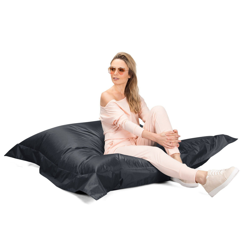 Big Bertha Original - Puff Gigante Cama XXL, Puf - Gris Platino