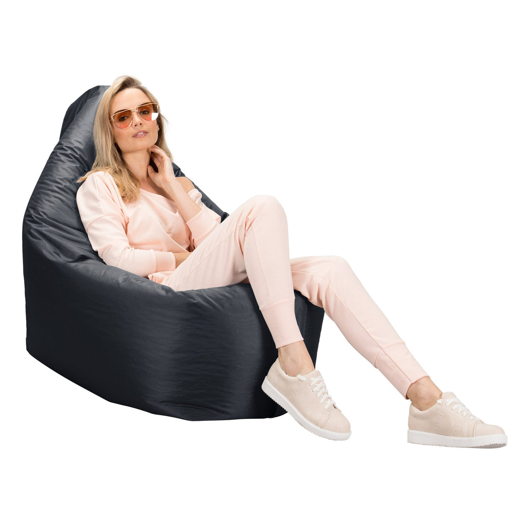 Big Bertha Original - Puff Gigante Cama XXL, Puf - Gris Platino