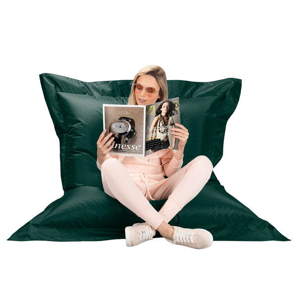 Big Bertha Original - Puff Gigante Cama XXL, Puf - Verde oscuro