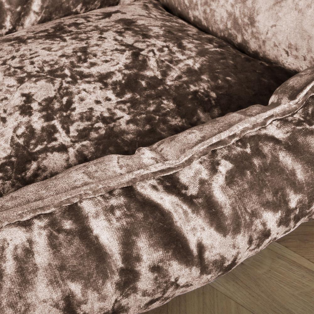 "El Nido Por Mighty-Bark" - Ortopédica Cama Para Perros, Cama Pero, Pequeña, Medio, Grande - Terciopelo Retro Trufa