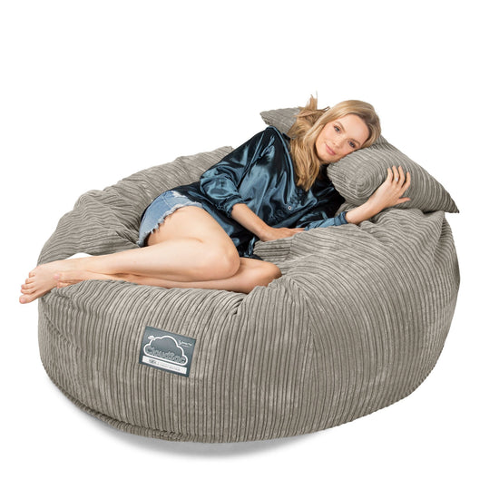 Lounge Pug, CloudSac 1010 XXL, Sofá Puf Viscoelástico XXL, Pana Clásica Visón