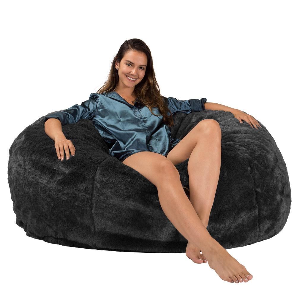 Lounge Pug, CloudSac 1010 XXL, Sofá Puf Viscoelástico XXL, Piel Sintética Negro