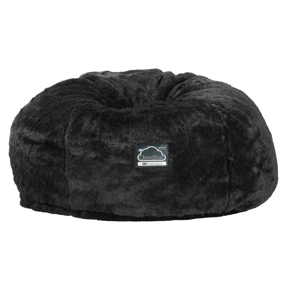 Lounge Pug, CloudSac 1010 XXL, Sofá Puf Viscoelástico XXL, Piel Sintética Negro