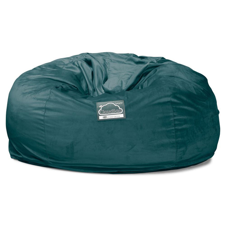 Lounge Pug, CloudSac 1010 XXL, Sofá Puf Viscoelástico XXL, Terciopelo Turquesa