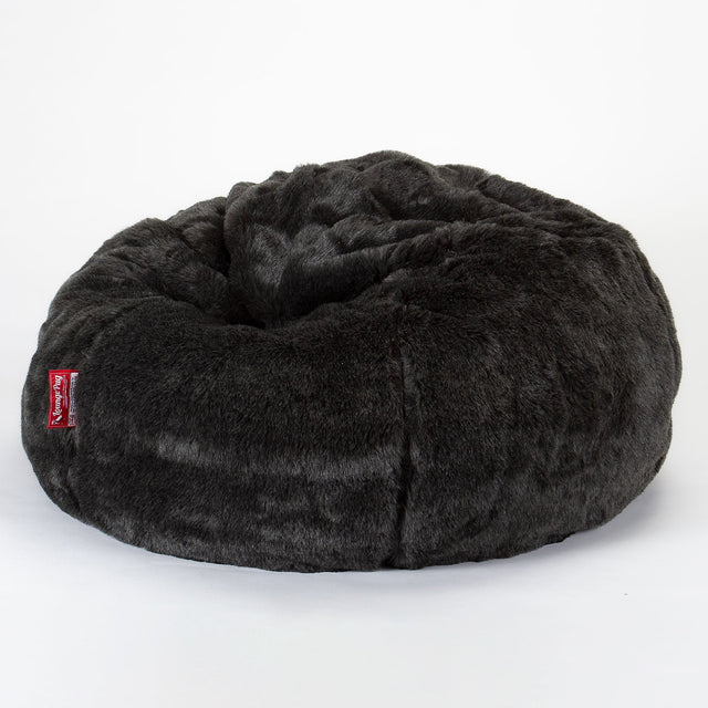 CloudSac 200 Kids Puf Gigante Viscoelástico Infanti 2-12 años - Piel Sintética Negro 01