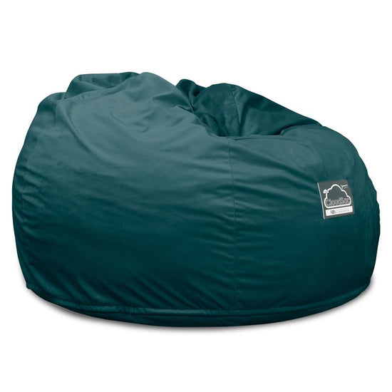 Lounge Pug, CloudSac 510 XL, Puf Viscoelástico Extra Grande, Terciopelo Turquesa