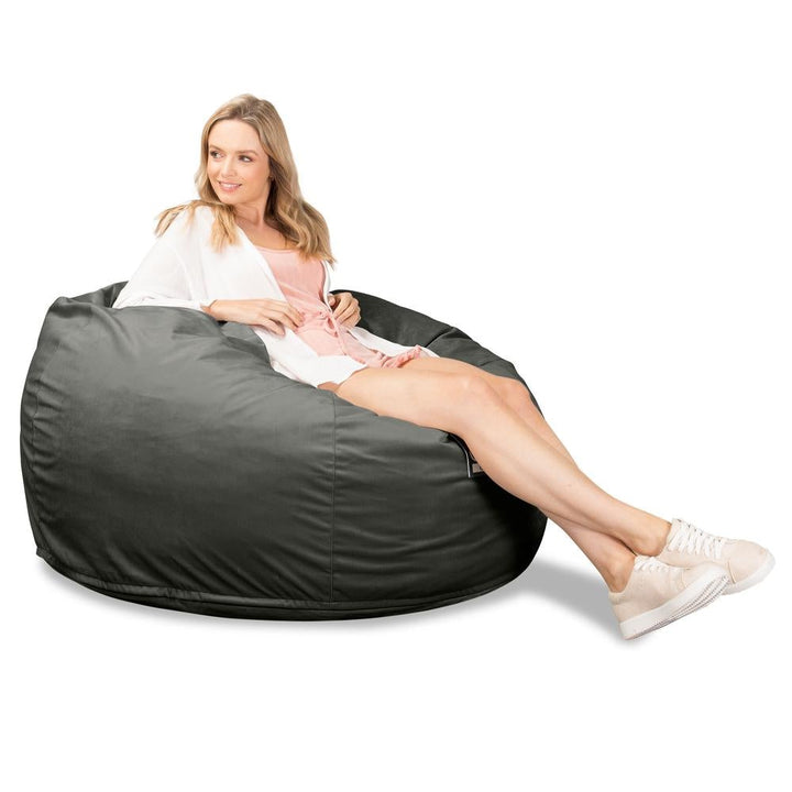 Lounge Pug, CloudSac 510 XL, Puf Viscoelástico Extra Grande, Terciopelo Grafito