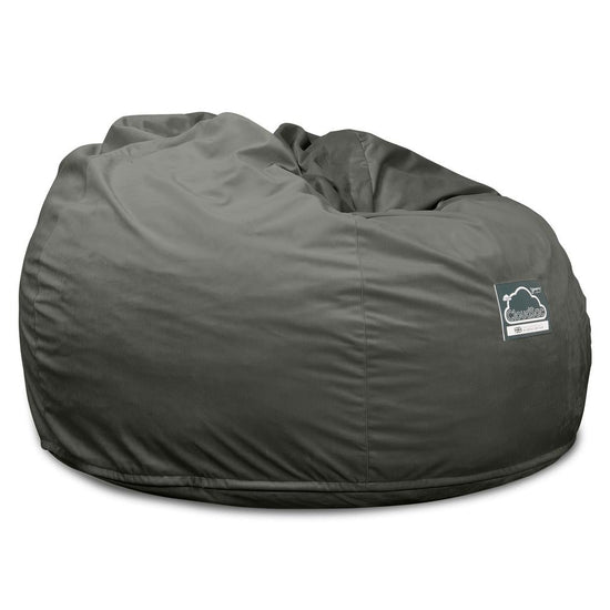 Lounge Pug, CloudSac 510 XL, Puf Viscoelástico Extra Grande, Terciopelo Grafito