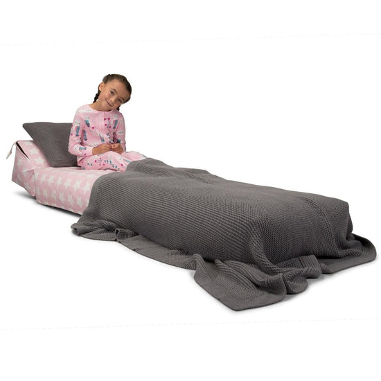 Lounge Pug, Avery, Futón, Estampado Para Niños Estrellas Rosa