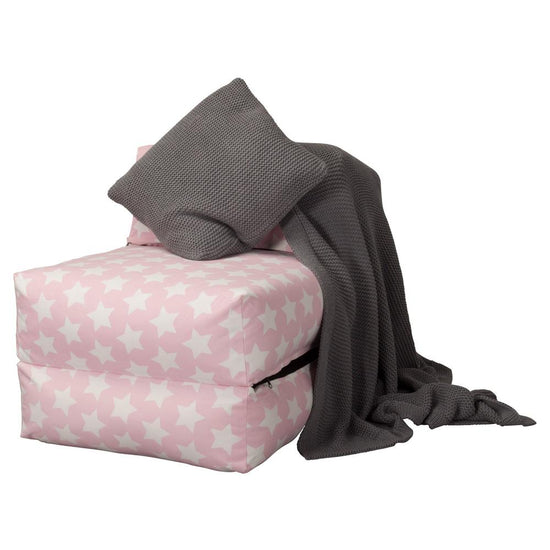 Lounge Pug, Avery, Futón, Estampado Para Niños Estrellas Rosa