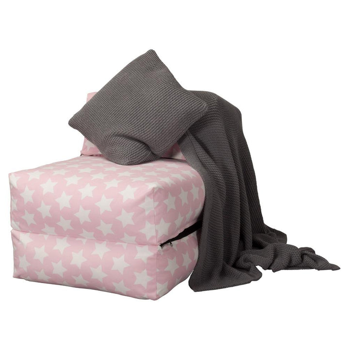 Lounge Pug, Avery, Futón, Estampado Para Niños Estrellas Rosa