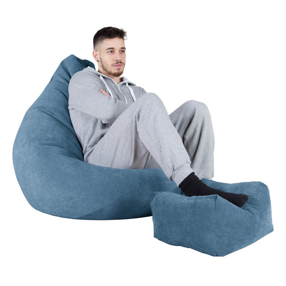 LOUNGE PUG - Silla De Juego Puf - Tejido de Rejilla - Egeo Azul