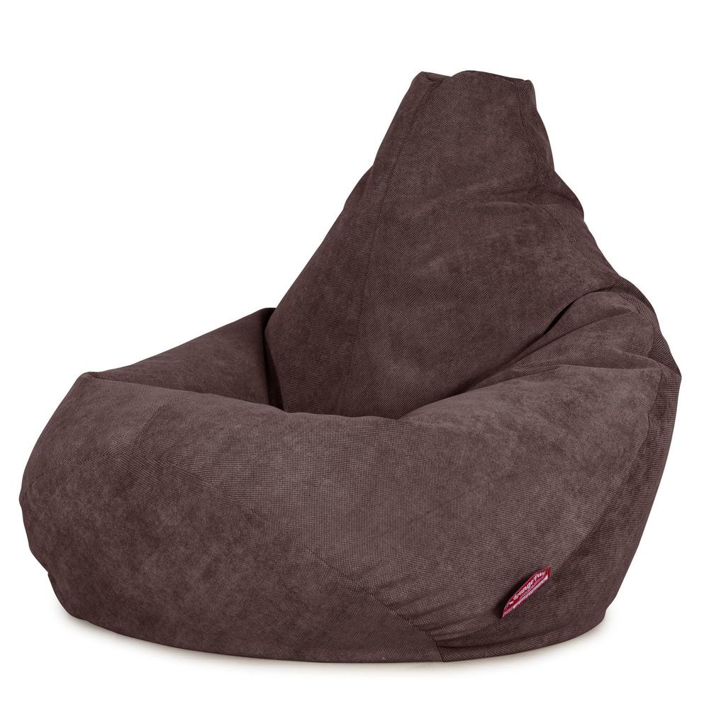 LOUNGE PUG - Silla De Juego Puf - Tejido de Rejilla - Chocolate