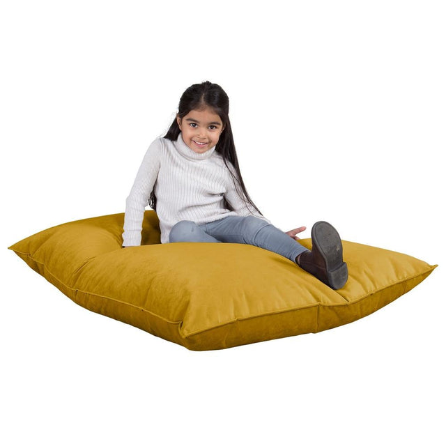 LOUNGE PUG, Puff Cama Junior, Terciopelo - Oro