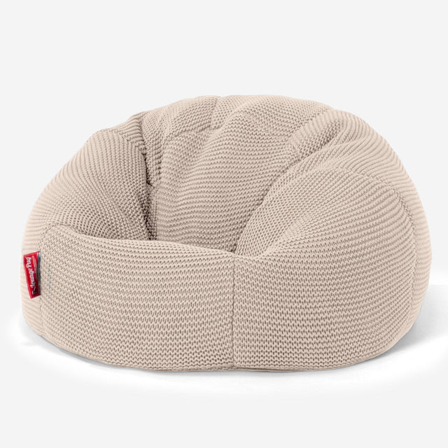 LOUNGE PUG - ELLOS Punto Grueso - Puff para niños - Puff Redondo Infantil - Crema