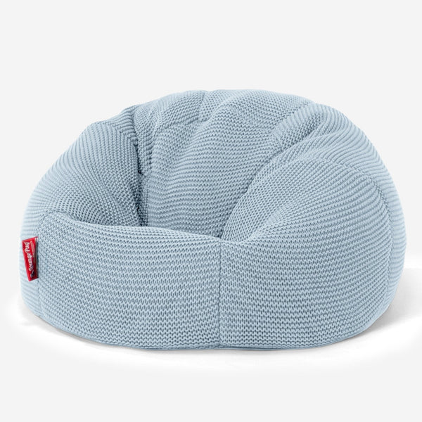 LOUNGE PUG - ELLOS Punto Grueso - Puff para niños - Puff Redondo Infantil - Azul Brumoso