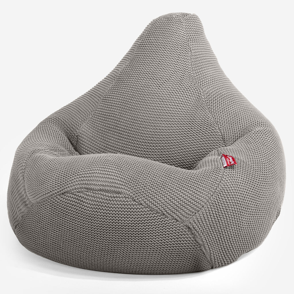 LOUNGE PUG - Silla De Juego Puf - Ellos Punto Grueso Gris