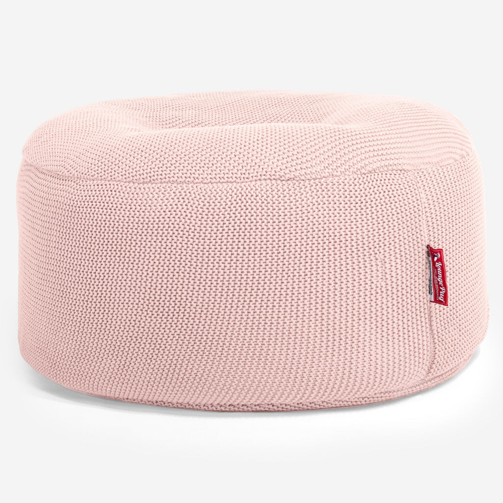 LOUNGE PUG - Puff Taburete - Ellos Punto Grueso Bebé rosa